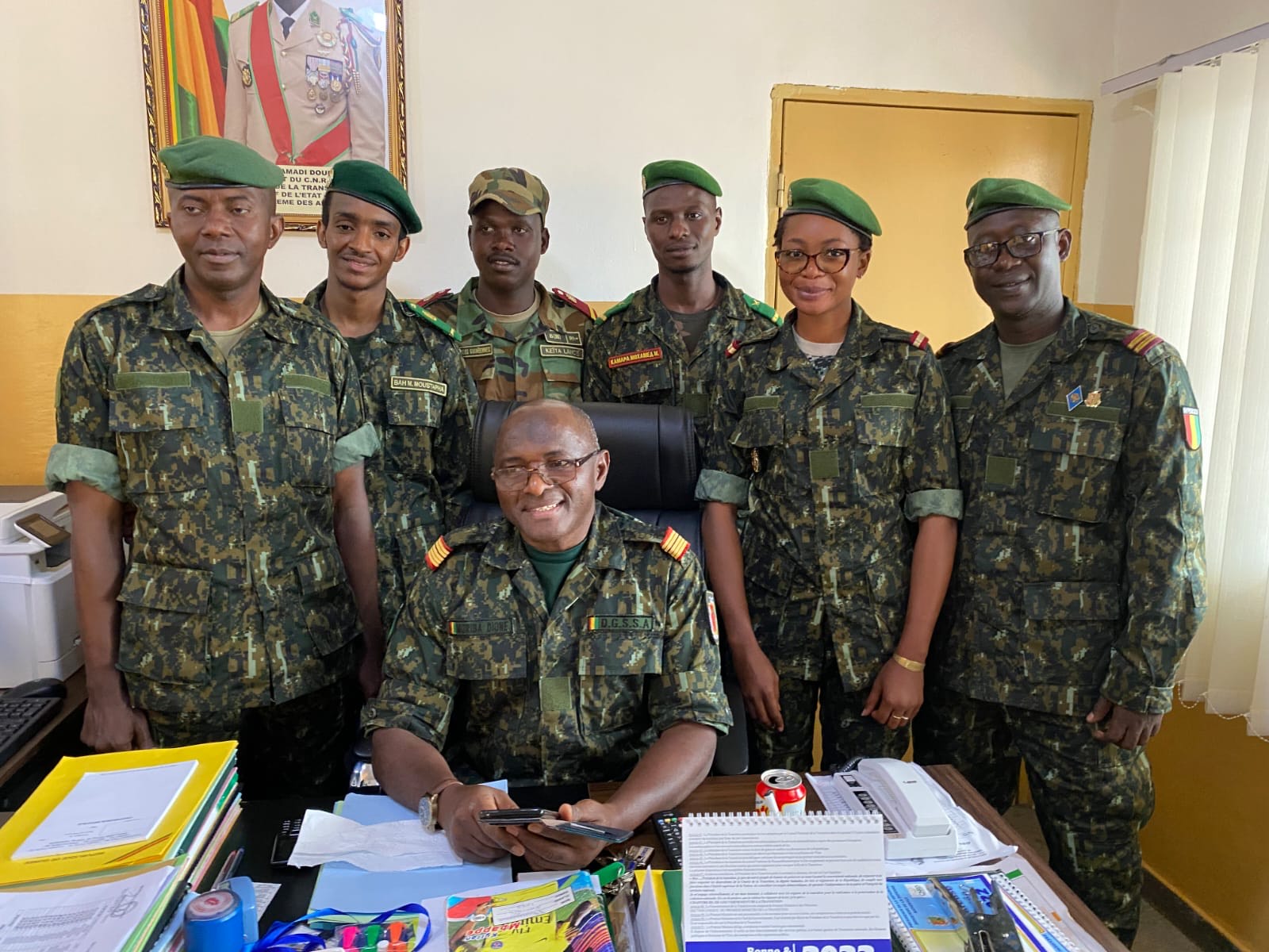Élèves Officiers Médecins et Stomatologues de la Fédération de Russie en vacances à Conakry