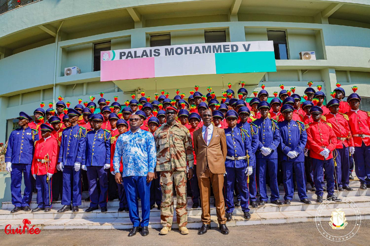 Cérémonie de prestation de serment des élèves officiers medecins au palais Mohammed V. Conakry, le 20 Janvier 2023