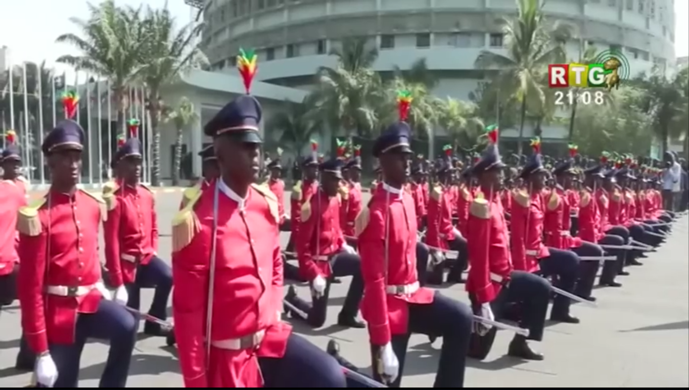 Cérémonie de prestation de serment de 58 médecins des Forces Armées guinéennes au palais Mohamed V