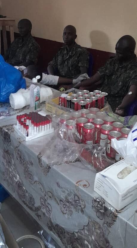 Campagne de don volontaire et non rémunéré du sang au CMCA de la première région militaire Kindia