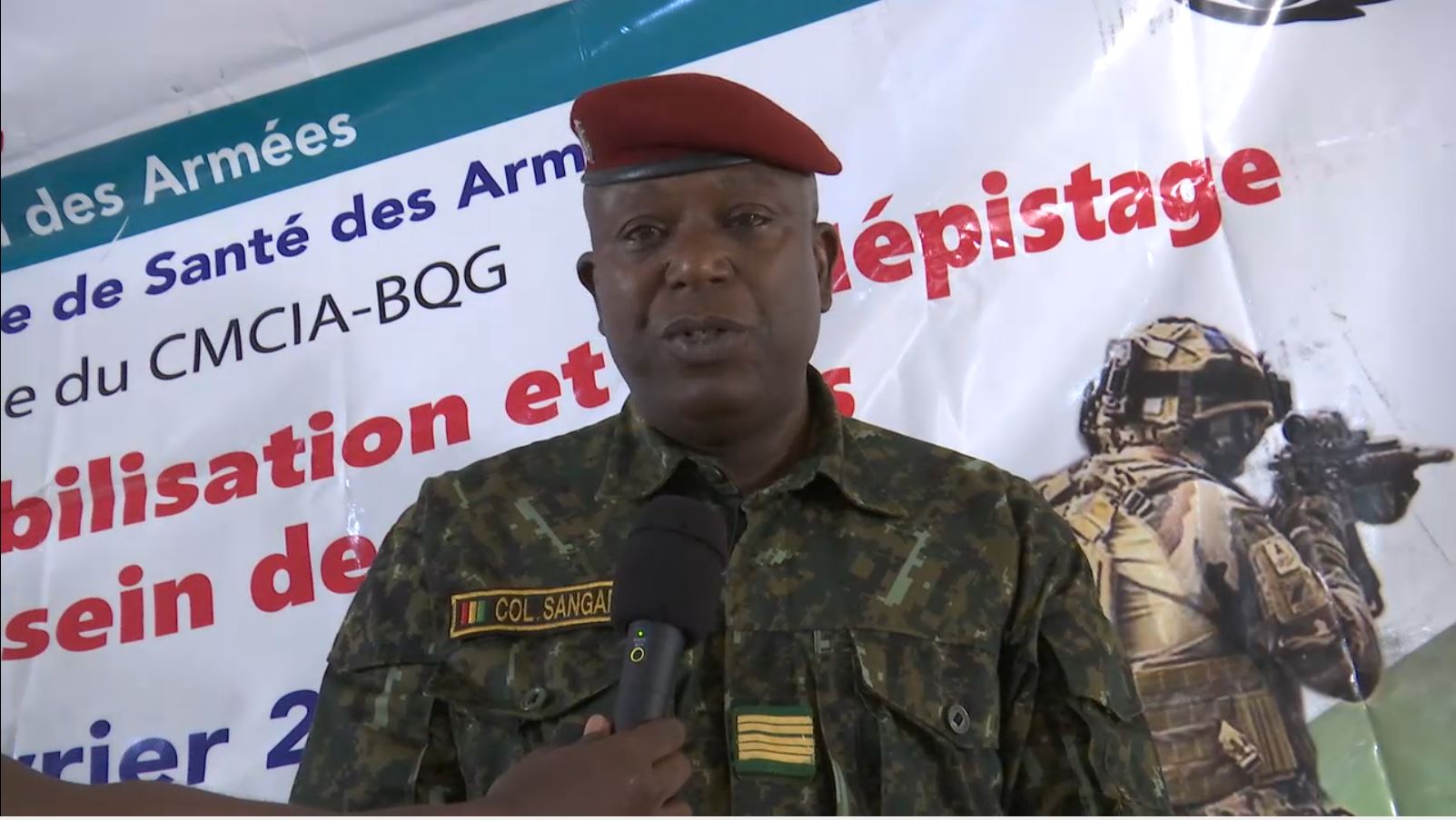 Campagne de sensibilisation et de dépistage des troubles visuels au sein de l&rsquo;armée pour la zone spéciale de Conakry.