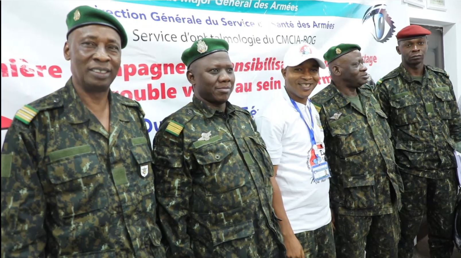 Fermeture de la Campagne de sensibilisation et de dépistage des troubles visuels au sein de l&rsquo;armée pour la zone spéciale de Conakry.