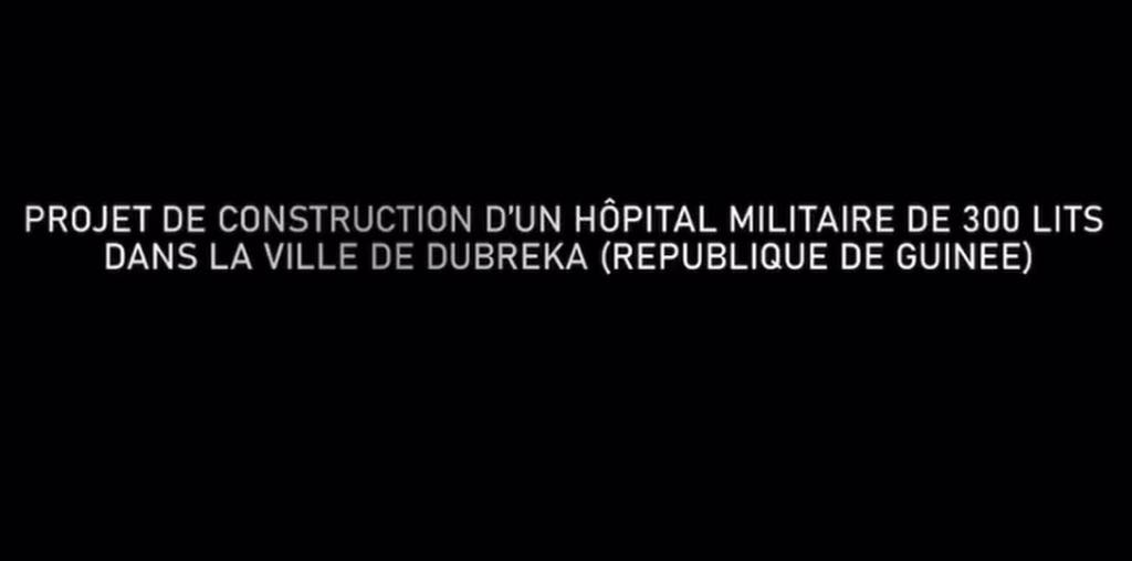 Projet de construction de l&rsquo;hôpital militaire d&rsquo;instruction de Dubreka